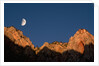 Moon over Streaked Wall Formation by Anonymous