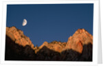 Moon over Streaked Wall Formation by Anonymous