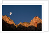 Moon over Streaked Wall Formation by Anonymous