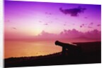 Lone Brimstone Hill Fortress Cannon at Sunset by Anonymous