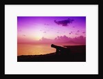 Lone Brimstone Hill Fortress Cannon at Sunset by Anonymous