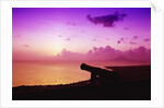 Lone Brimstone Hill Fortress Cannon at Sunset by Anonymous
