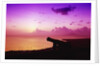 Lone Brimstone Hill Fortress Cannon at Sunset by Anonymous
