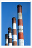 Smokestacks at a Power Plant by Anonymous