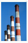 Smokestacks at a Power Plant by Anonymous