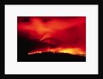 Lava Spilling from Kilauea at Night by Anonymous