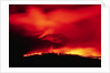 Lava Spilling from Kilauea at Night by Anonymous