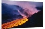 Lava Flowing from Mount Etna by Anonymous
