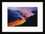 Lava Flowing from Mount Etna by Anonymous