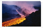 Lava Flowing from Mount Etna by Anonymous