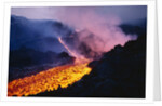 Lava Flowing from Mount Etna by Anonymous