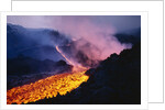 Lava Flowing from Mount Etna by Anonymous