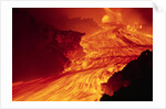 Lava Flowing from Mount Etna by Anonymous