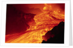 Lava Flowing from Mount Etna by Anonymous