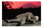 Cast of Pompeiian Victim of Mount Vesuvius by Anonymous
