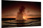 Sunset at the Great Fountain Geyser by Anonymous