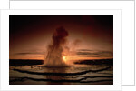 Sunset at the Great Fountain Geyser by Anonymous