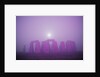 Moon Setting Over Stonehenge by Anonymous