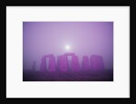 Moon Setting Over Stonehenge by Anonymous