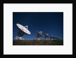Radio Telescope Array in the Moonlight by Anonymous