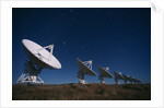 Radio Telescope Array in the Moonlight by Anonymous