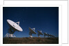 Radio Telescope Array in the Moonlight by Anonymous