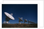 Radio Telescope Array in the Moonlight by Anonymous