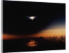 Solar Eclipse Seen from a Plane by Anonymous