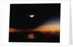 Solar Eclipse Seen from a Plane by Anonymous