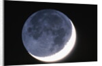 Crescent Moon with Earthshine by Anonymous