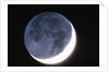 Crescent Moon with Earthshine by Anonymous