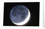 Crescent Moon with Earthshine by Anonymous