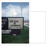 Church Sign with Encouraging Message for Astronauts by Anonymous