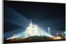 Space Shuttle Illuminated at Night by Anonymous