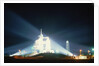 Space Shuttle Illuminated at Night by Anonymous
