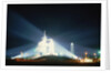 Space Shuttle Illuminated at Night by Anonymous