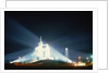 Space Shuttle Illuminated at Night by Anonymous