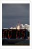 Space Shuttle Discovery Lifting Off and Countdown Clock by Anonymous