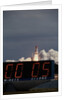 Space Shuttle Discovery Lifting Off and Countdown Clock by Anonymous