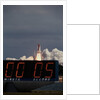 Space Shuttle Discovery Lifting Off and Countdown Clock by Anonymous