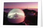 Keck Telescope Inside Its Dome by Anonymous