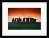 Red Sky over Stonehenge by Anonymous
