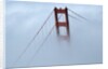 Golden Gate Bridge Tower Surrounded by Fog by Anonymous