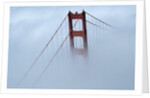 Golden Gate Bridge Tower Surrounded by Fog by Anonymous