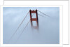 Golden Gate Bridge Tower Surrounded by Fog by Anonymous