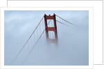 Golden Gate Bridge Tower Surrounded by Fog by Anonymous