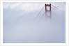 Golden Gate Bridge Tower Surrounded by Fog by Anonymous