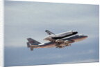 Space Shuttle Challenger Riding on 747 by Anonymous