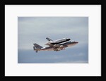 Space Shuttle Challenger Riding on 747 by Anonymous
