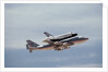 Space Shuttle Challenger Riding on 747 by Anonymous